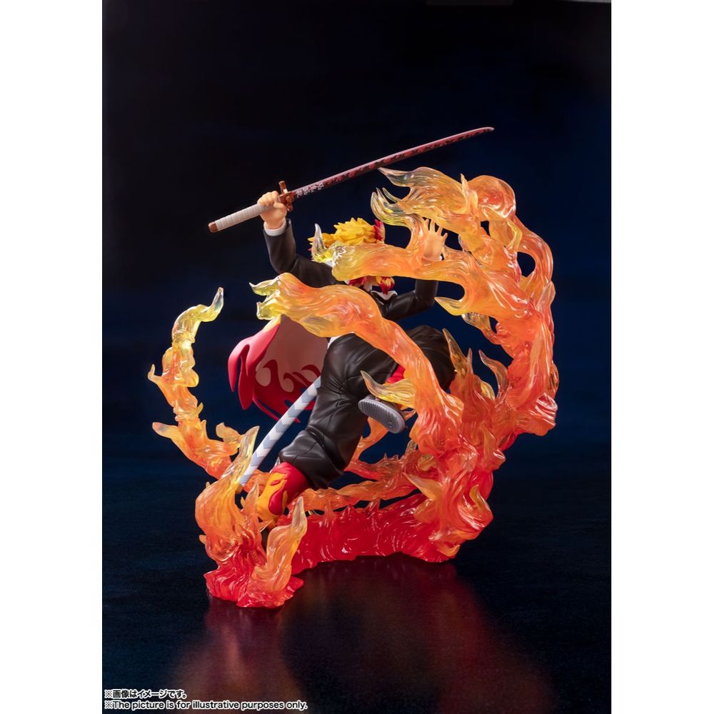 Estátua Kyojuro Renguko Respiração Das Chamas Trem Do Infinito